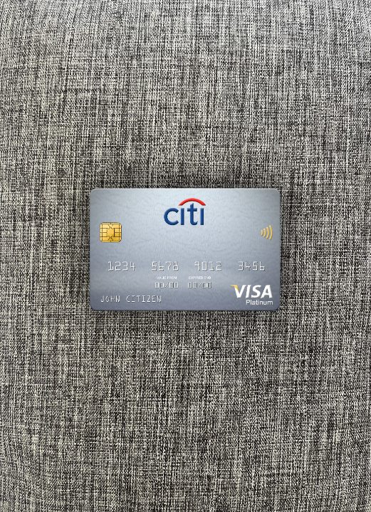 Download Sweden Citibank visa platinum card photolook front Photoshop template